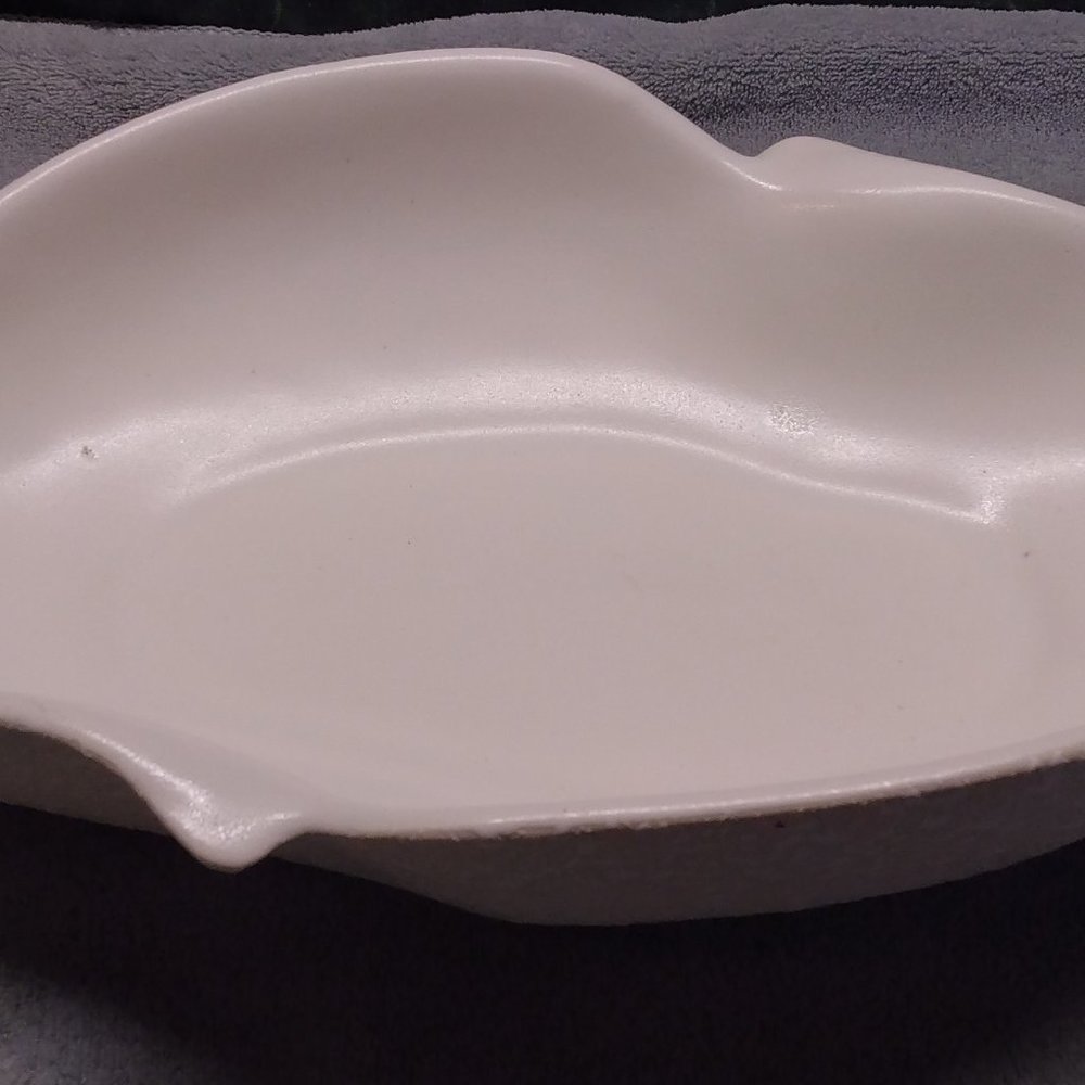 White California originals mid century modern splatter bowl